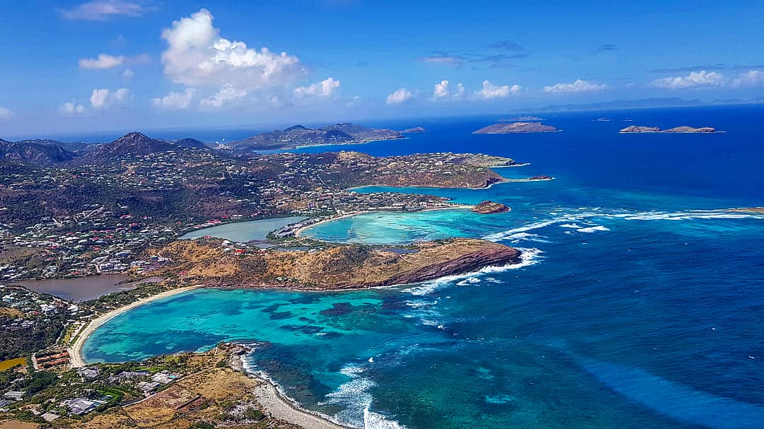 SAINT BARTH BY HELICOPTER, View from above